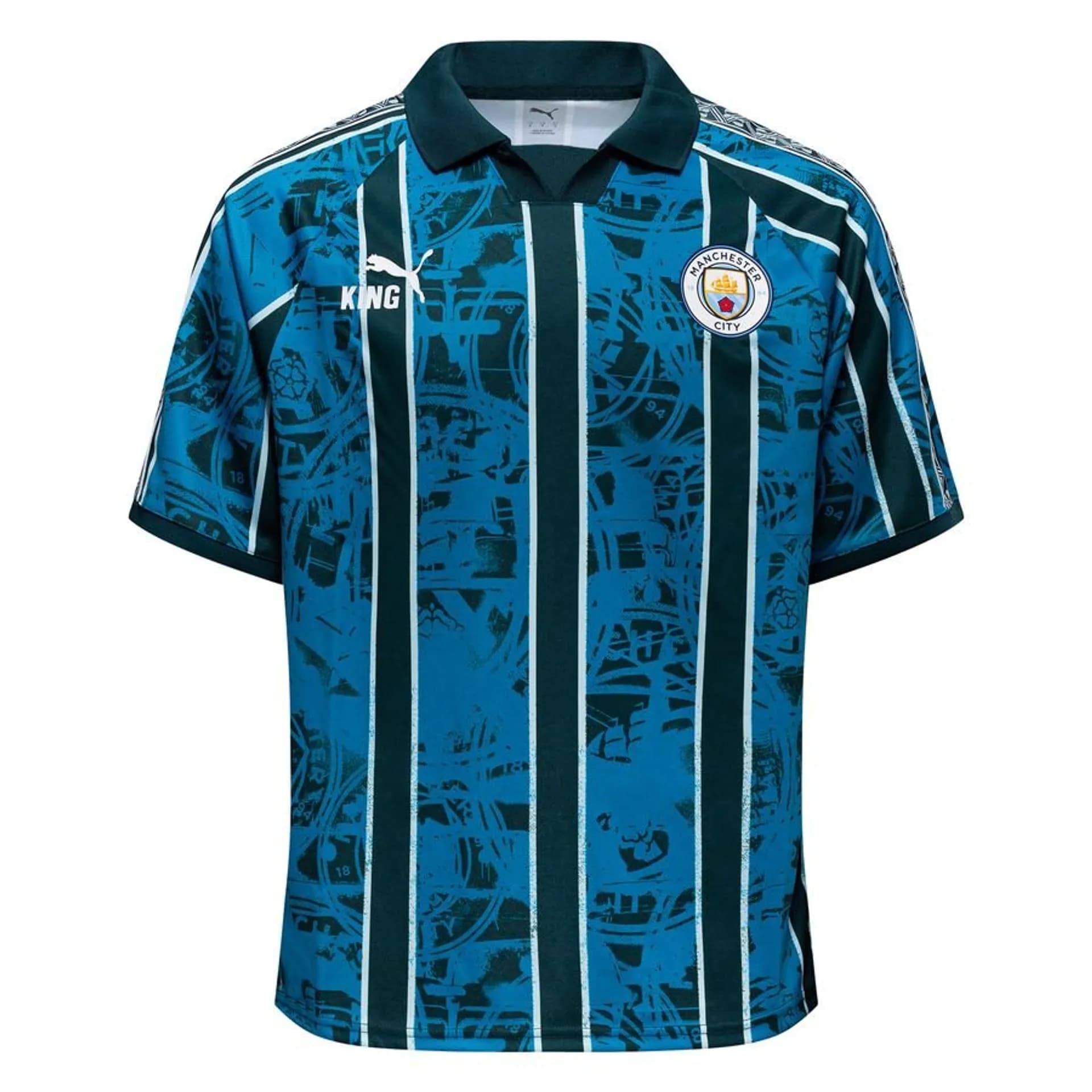 Manchester City Fodboldtrøje King Retro